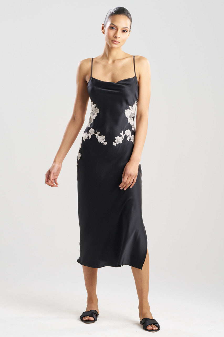 Buy Lolita Lace Silk Gown in Black/Ecru Online Black/Ecru