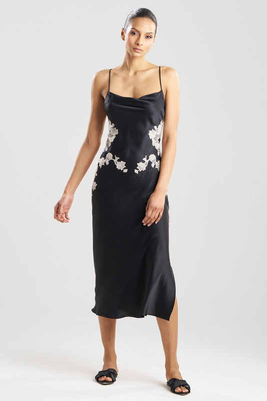 Buy Lolita Lace Silk Gown in Black/Ecru Online Black/Ecru