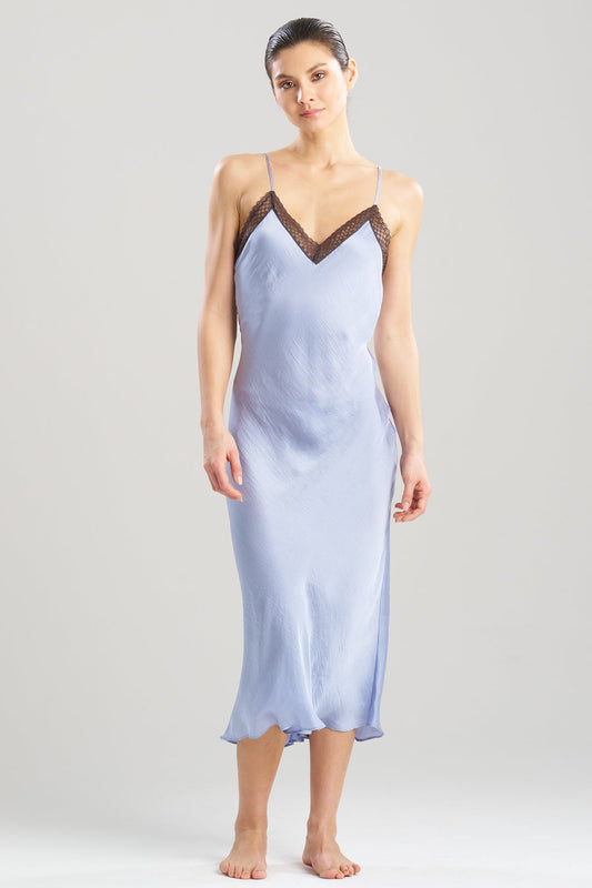 Ashley Icon Lace Slip Dress French Blue