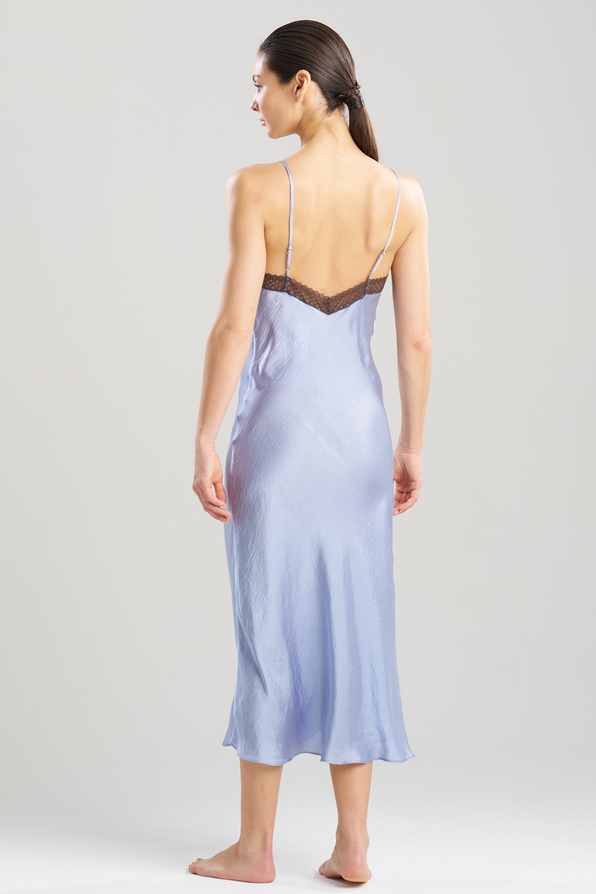 Ashley Icon Lace Slip Dress French Blue
