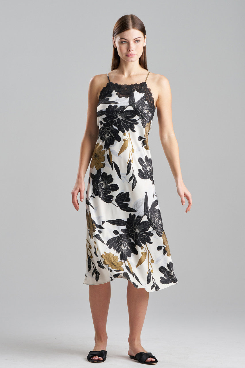 Buy Peony Blossom Lace Applique Gown in Neutral Online Neutral