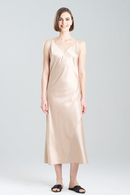 Buy Glamour V-Neck Gown in Café Online Café