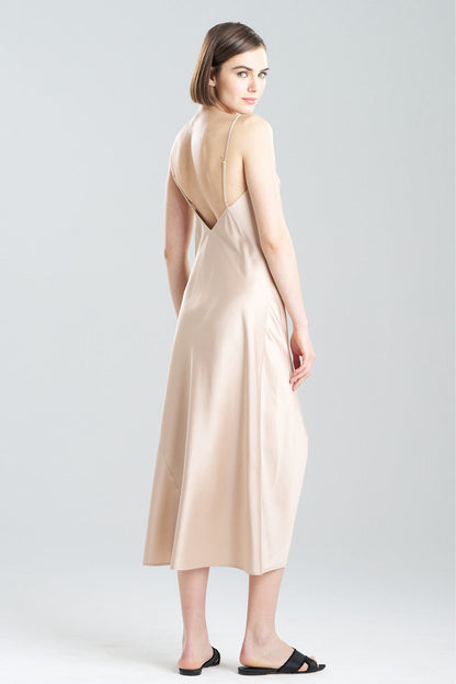 Buy Glamour V-Neck Gown in Café Online Café