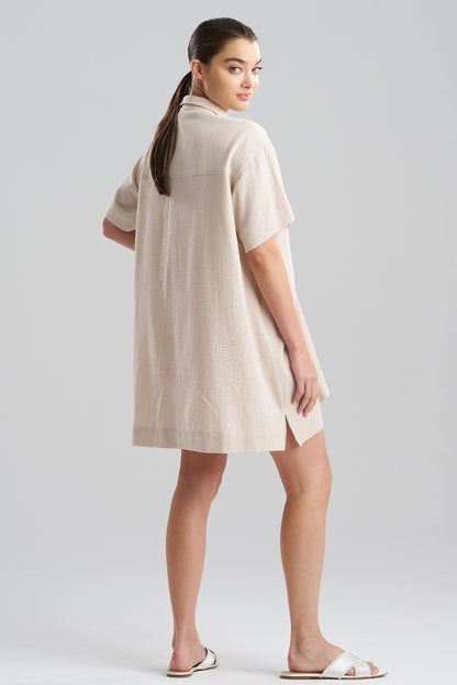 Onsen Cotton Sleepshirt Sand Dune