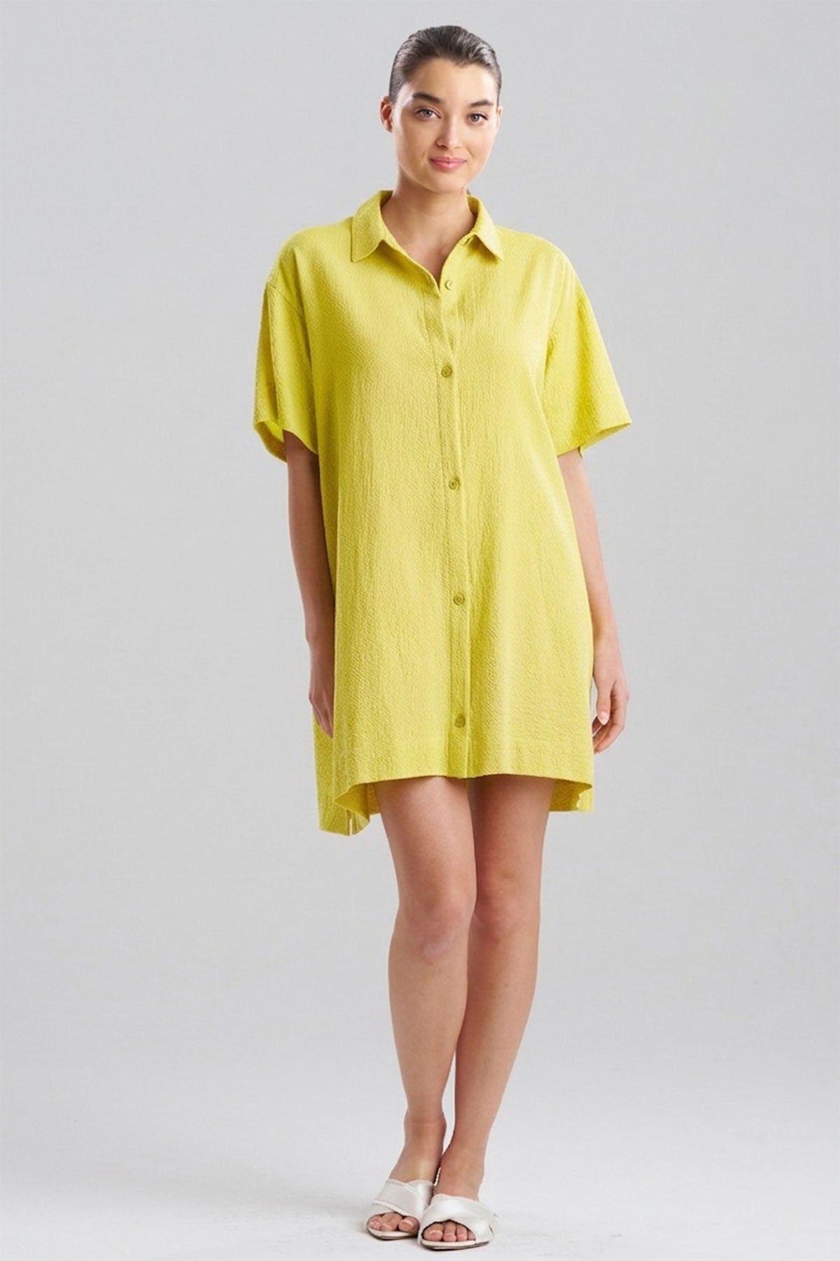 Onsen Cotton Sleepshirt Chartreuse