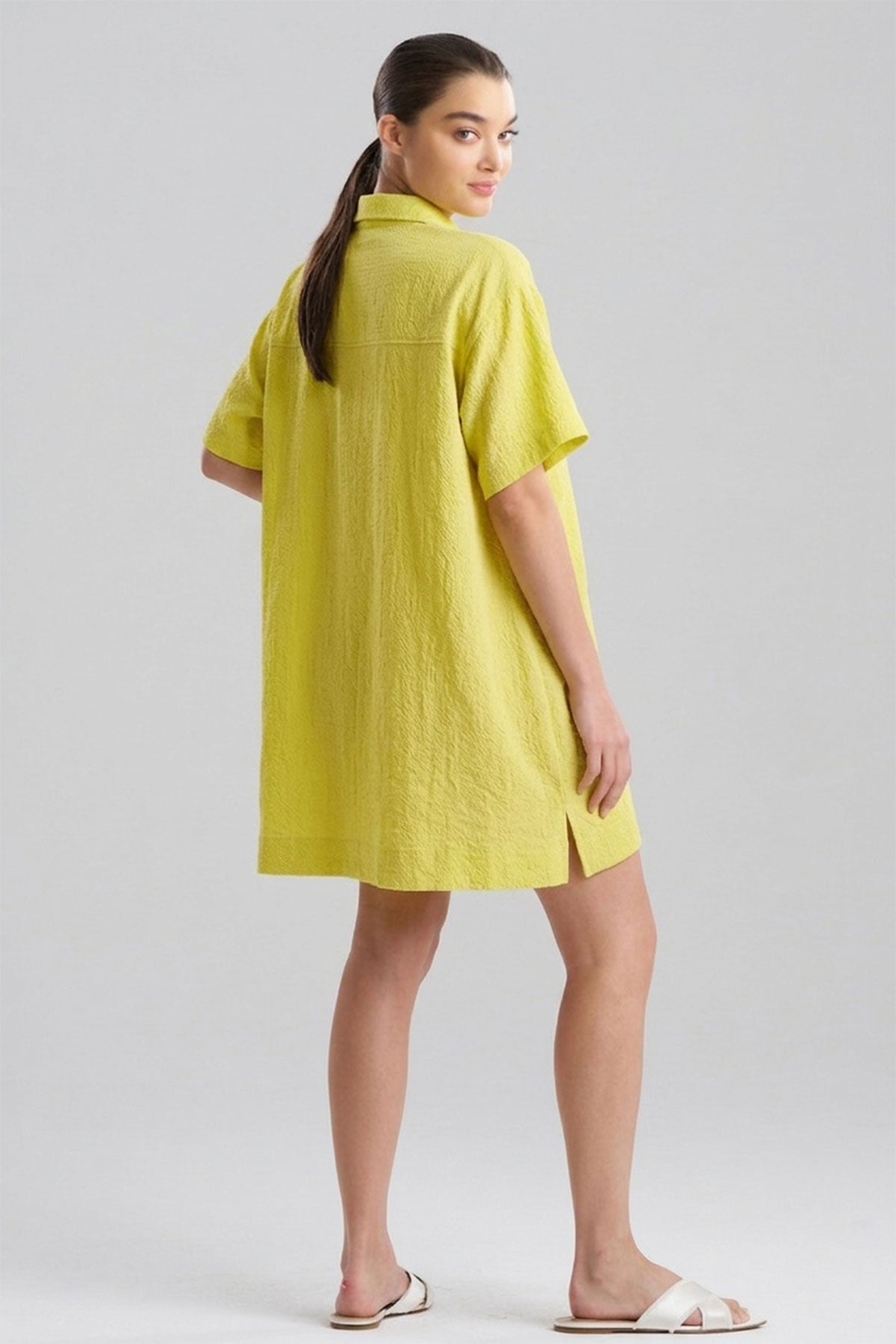 Onsen Cotton Sleepshirt Chartreuse