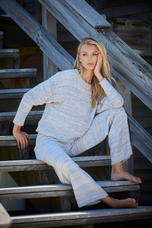Luna Mellow Top Light Heather Grey