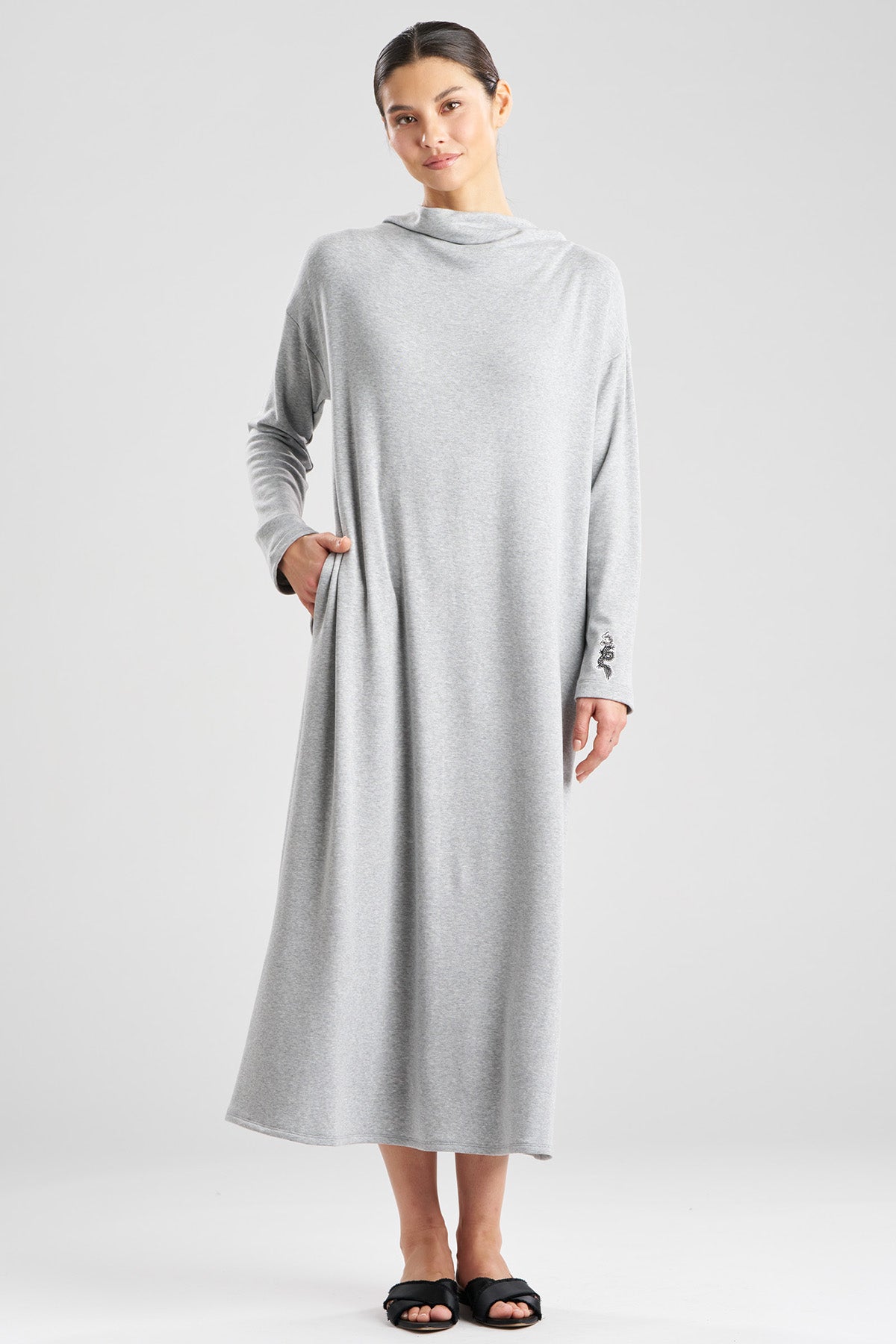 Cocoon Brushed French Terry Lounger Ht. Grey