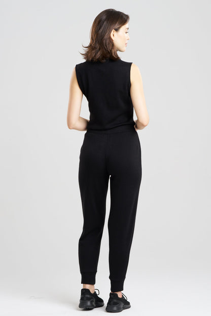 Himalaya Sweater Knit Joggers Black