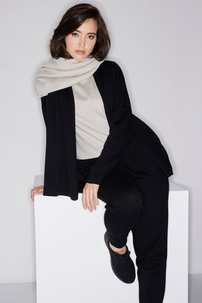 Himalaya Sweater Knit Joggers Black
