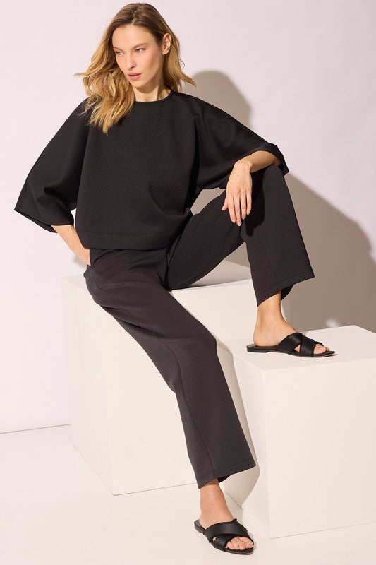 Everywear Kimono Top Black