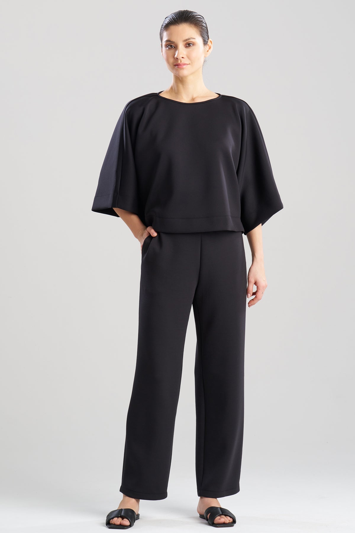 Everywear Kimono Top Black