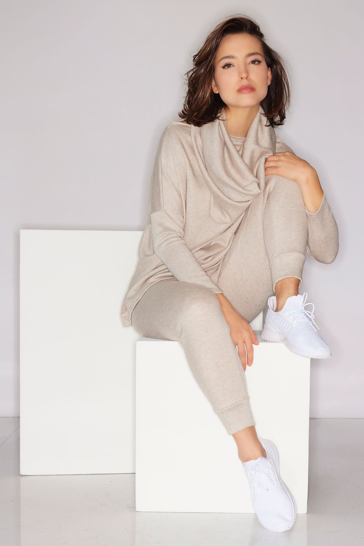 Himalaya Sweater Knit Joggers Cashmere