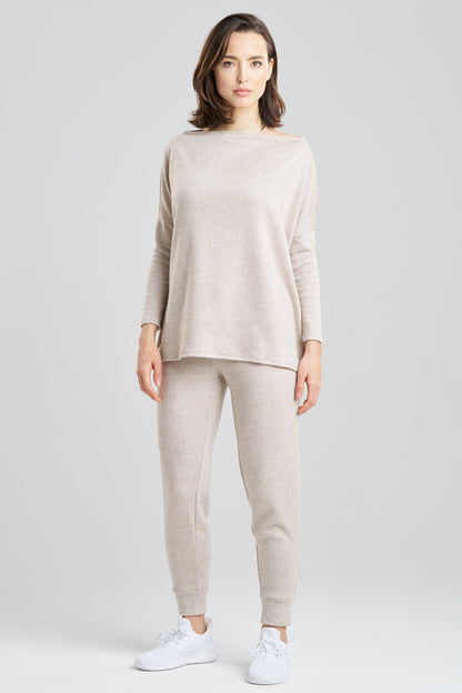 Himalaya Sweater Knit Wedge Top Cashmere