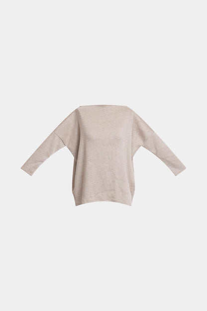 Himalaya Sweater Knit Wedge Top Cashmere