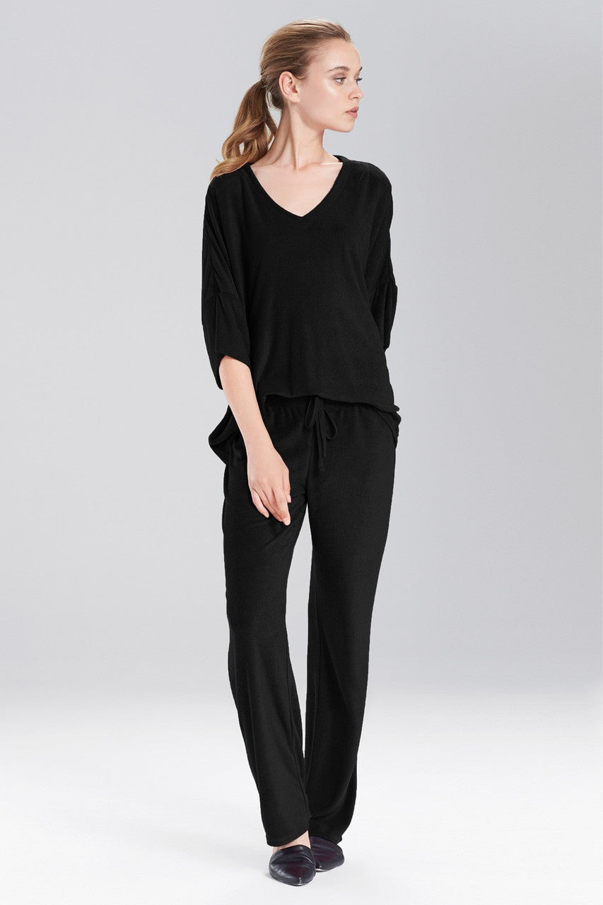 Buy Terry Lounge Top in Black Online Black