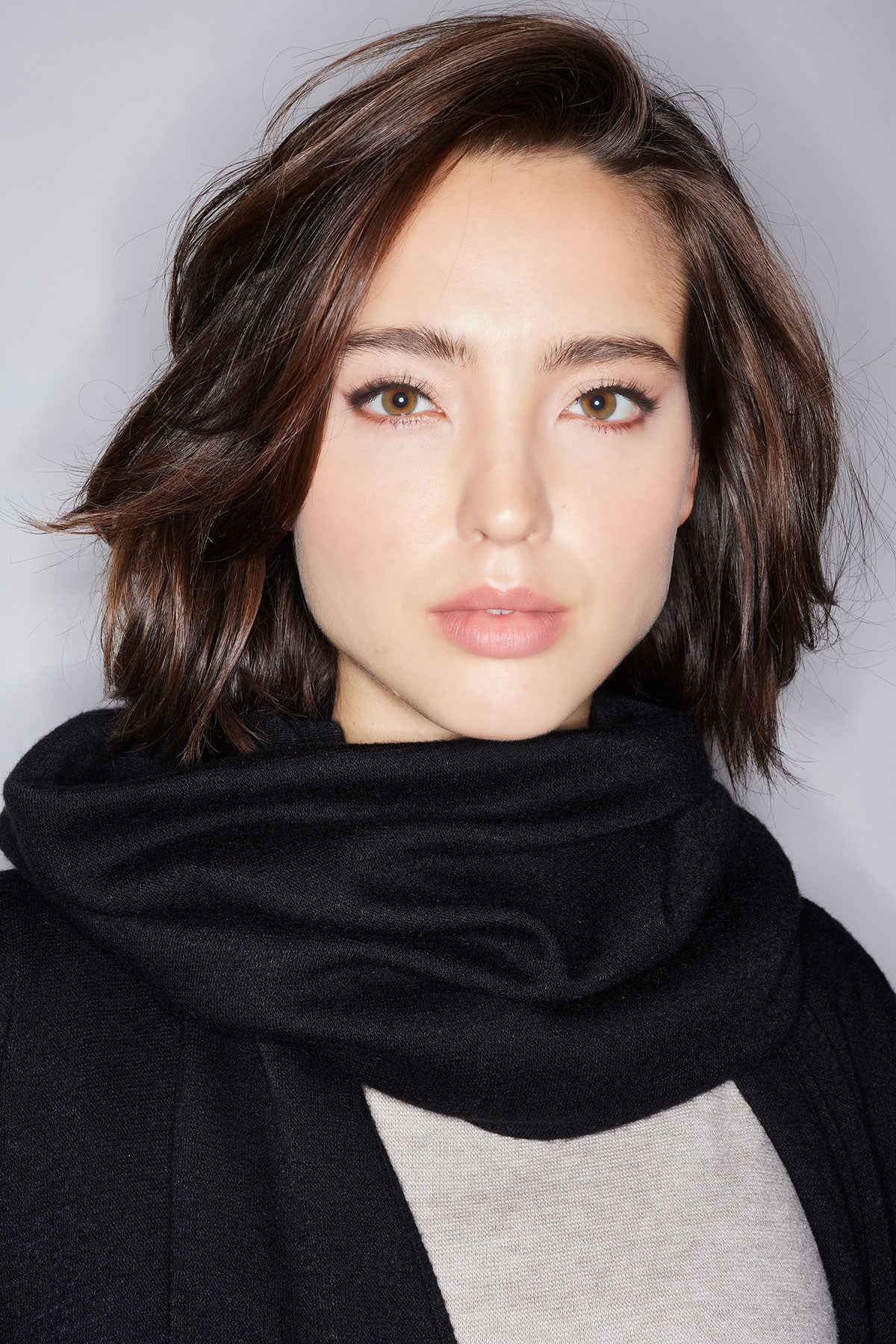 Himalaya Sweater Knit Snood Black
