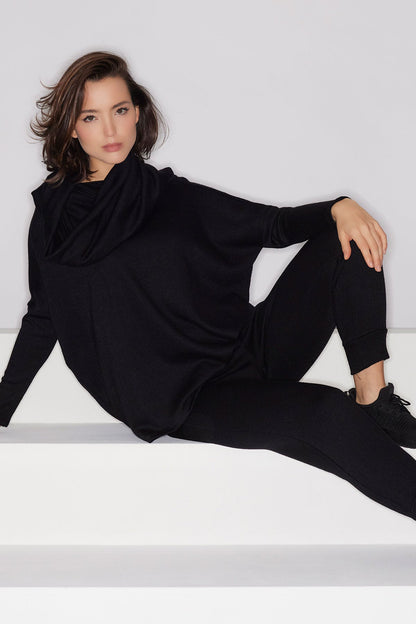 Himalaya Sweater Knit Snood Black