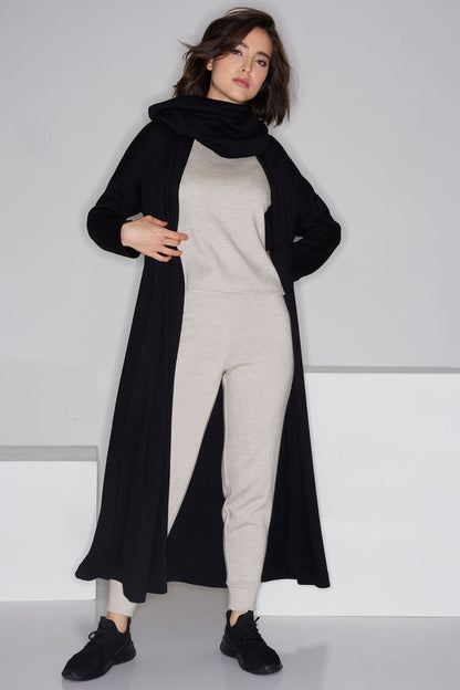 Himalaya Sweater Knit Snood Black