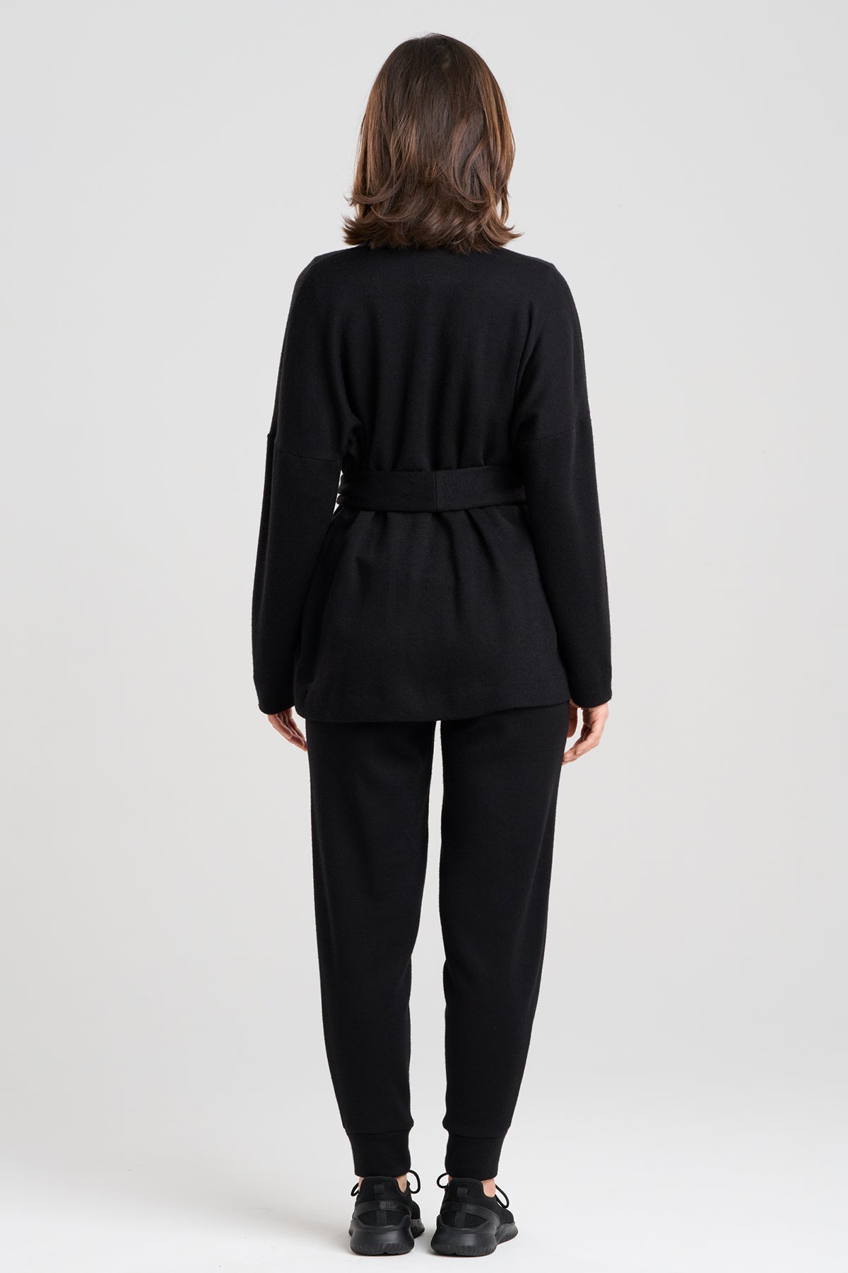Himalaya Sweater Knit Cardigan Black