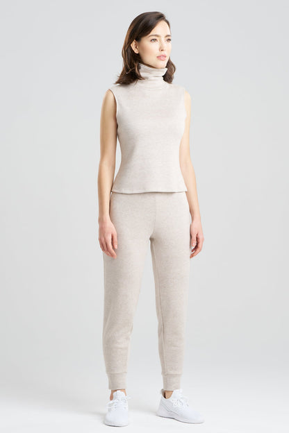 Himalaya Sweater Knit Mock Neck Top Cashmere