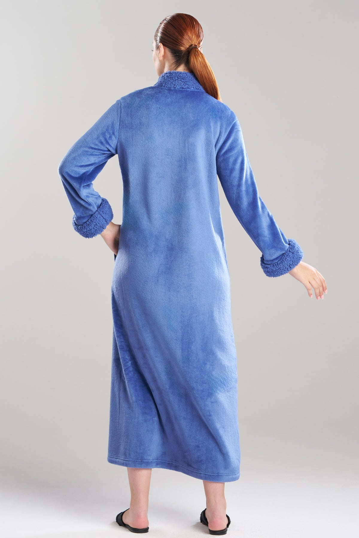 Plush Sherpa Zip Lounger Bluefrost
