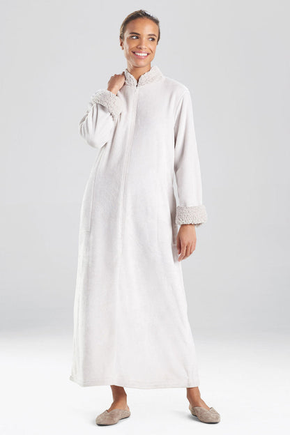 Buy Plush Sherpa Zip Lounger in Bone Online Bone