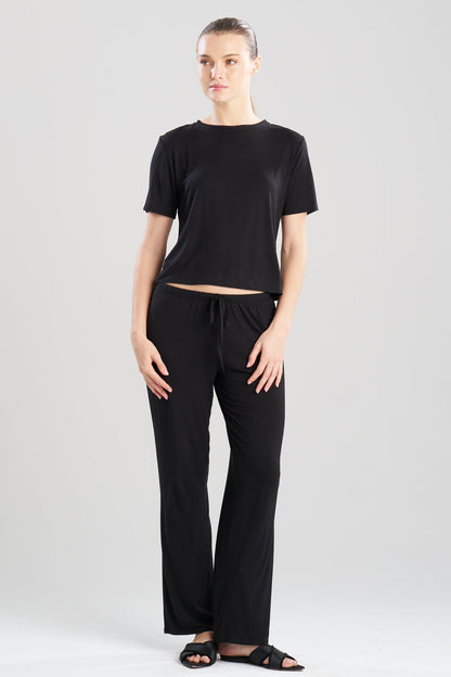 Feathers Essentials Lenzing™ Ecovero™ Viscose Crew Neck PJ Black