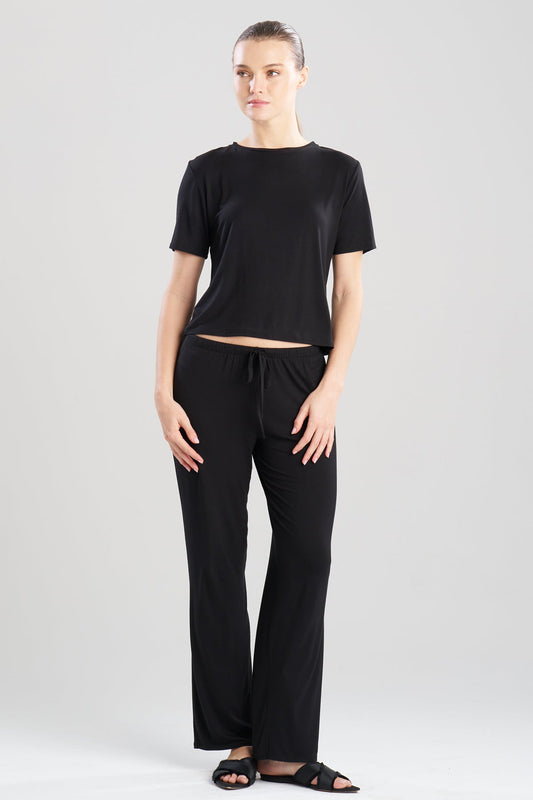 Feathers Essentials Lenzing™ Ecovero™ Viscose Crew Neck PJ Black
