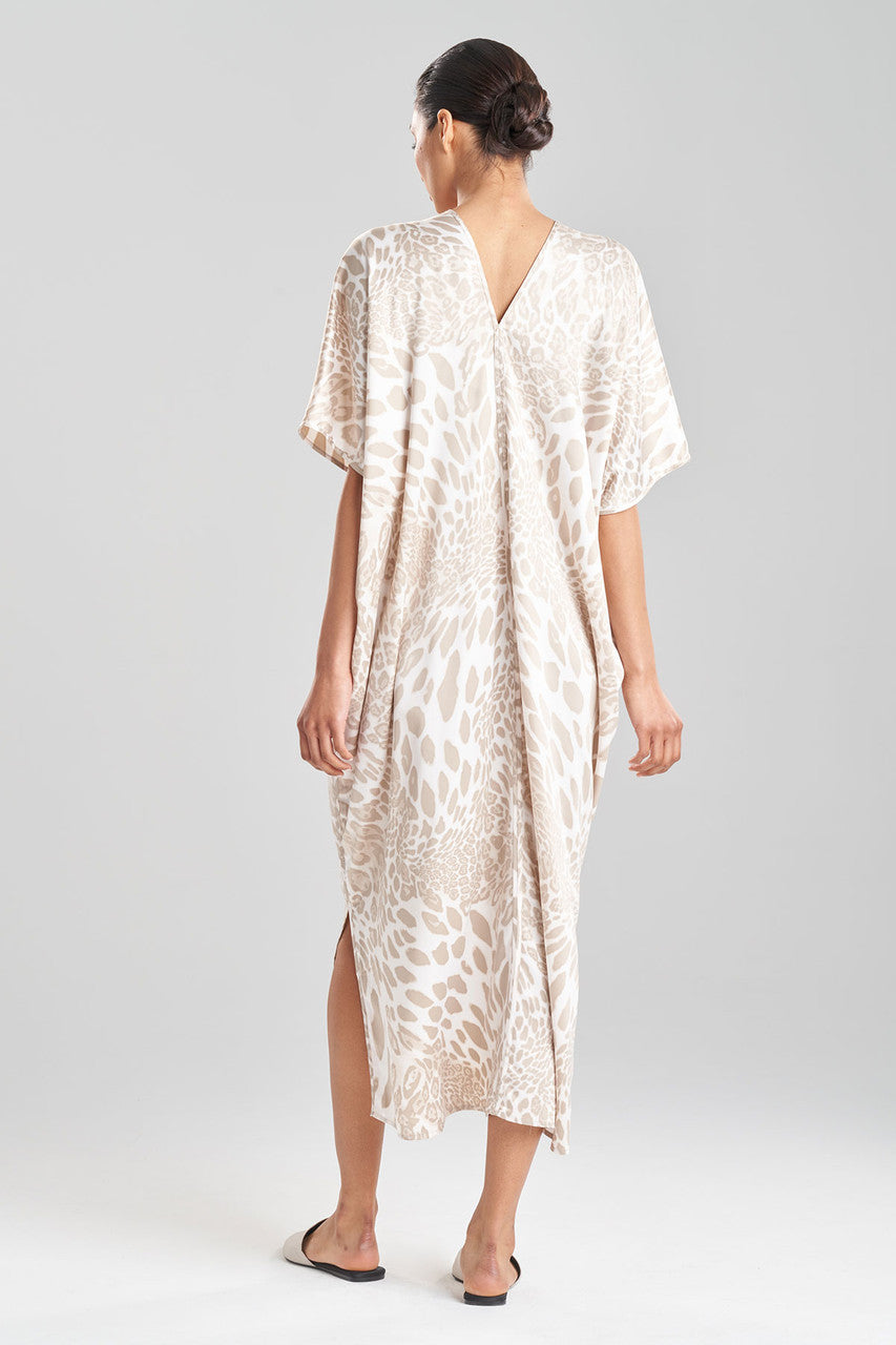 Buy Luxe Leopard Caftan in Sand Taupe Online Sand Taupe