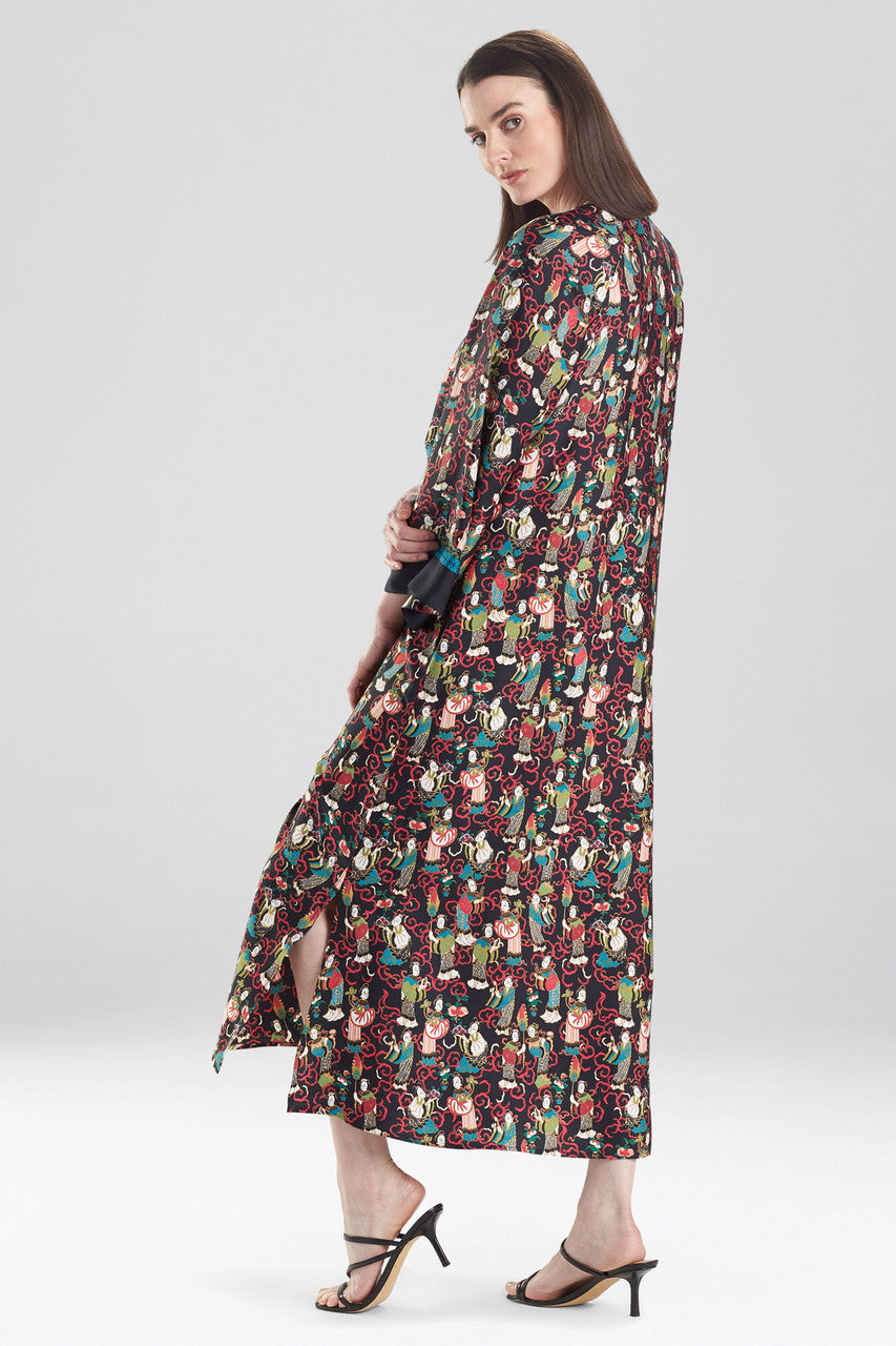 Buy Tea Garden Caftan in Black Multi Online Black Multi
