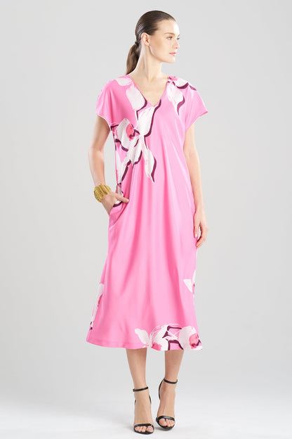 Orchida Short Sleeve Caftan Tulip