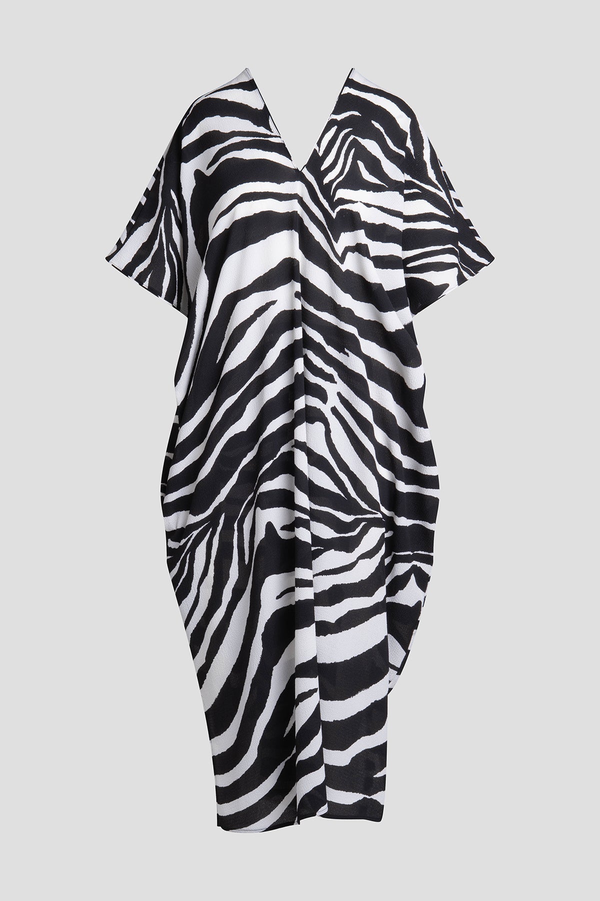 Savanna Crinkle Caftan Black/White
