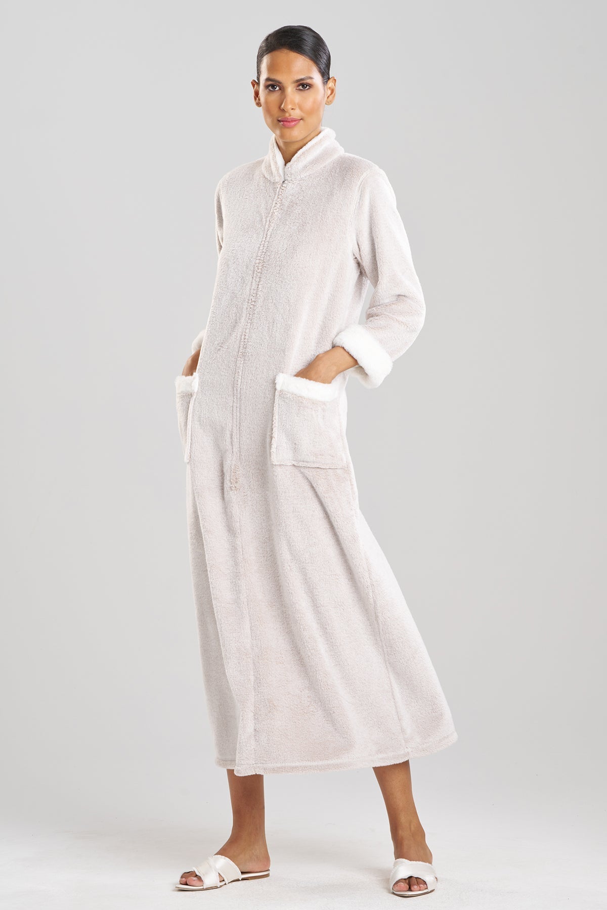 Buy Frosted Faux Fur Lounger in Cashmere Online Cashmere