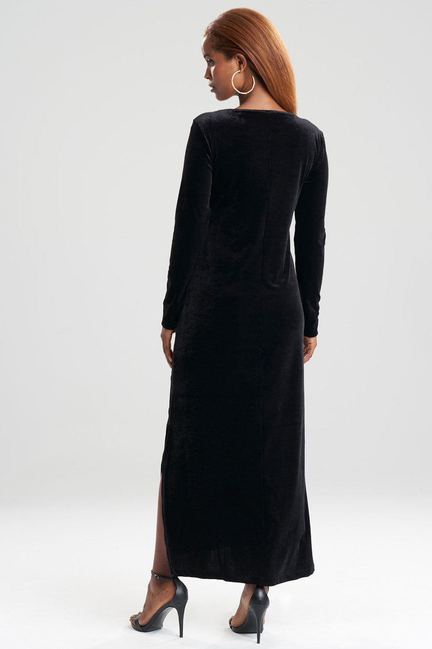 Buy Natalie Velvet Lounger in Black Online Black