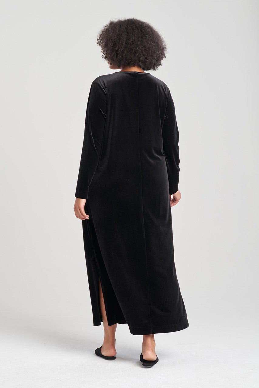 Buy Natalie Velvet Lounger in Black Online Black