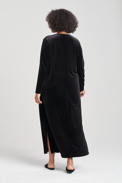 Buy Natalie Velvet Lounger in Black Online Black