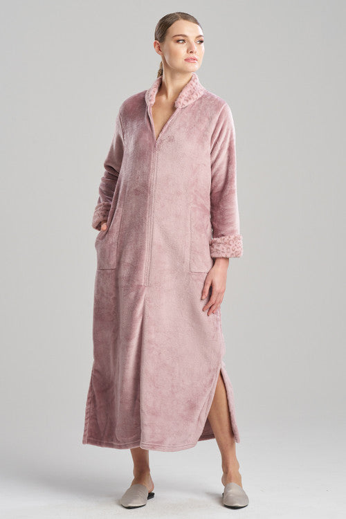 Buy Plush Lynx Mandarin Zip Lounger in Nude Blush Online Nude Blush