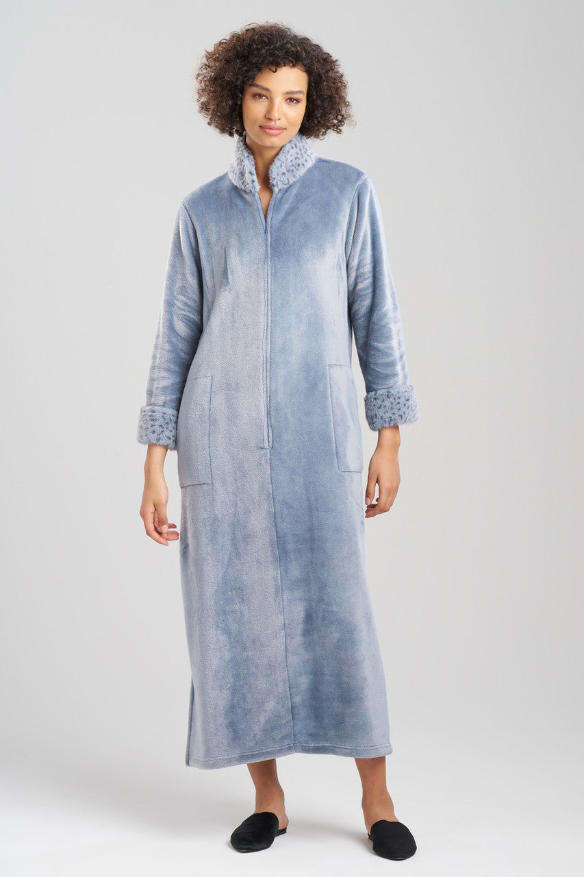 Buy Plush Lynx Mandarin Zip Lounger in Blue Granite Online Blue Granite