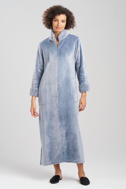 Buy Plush Lynx Mandarin Zip Lounger in Blue Granite Online Blue Granite