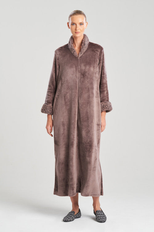 Buy Plush Faux Lynx Lounger in Truffle Online Truffle
