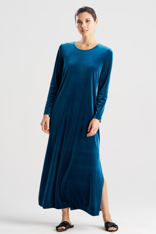 Natalie Velvet Lounger Midnight Teal
