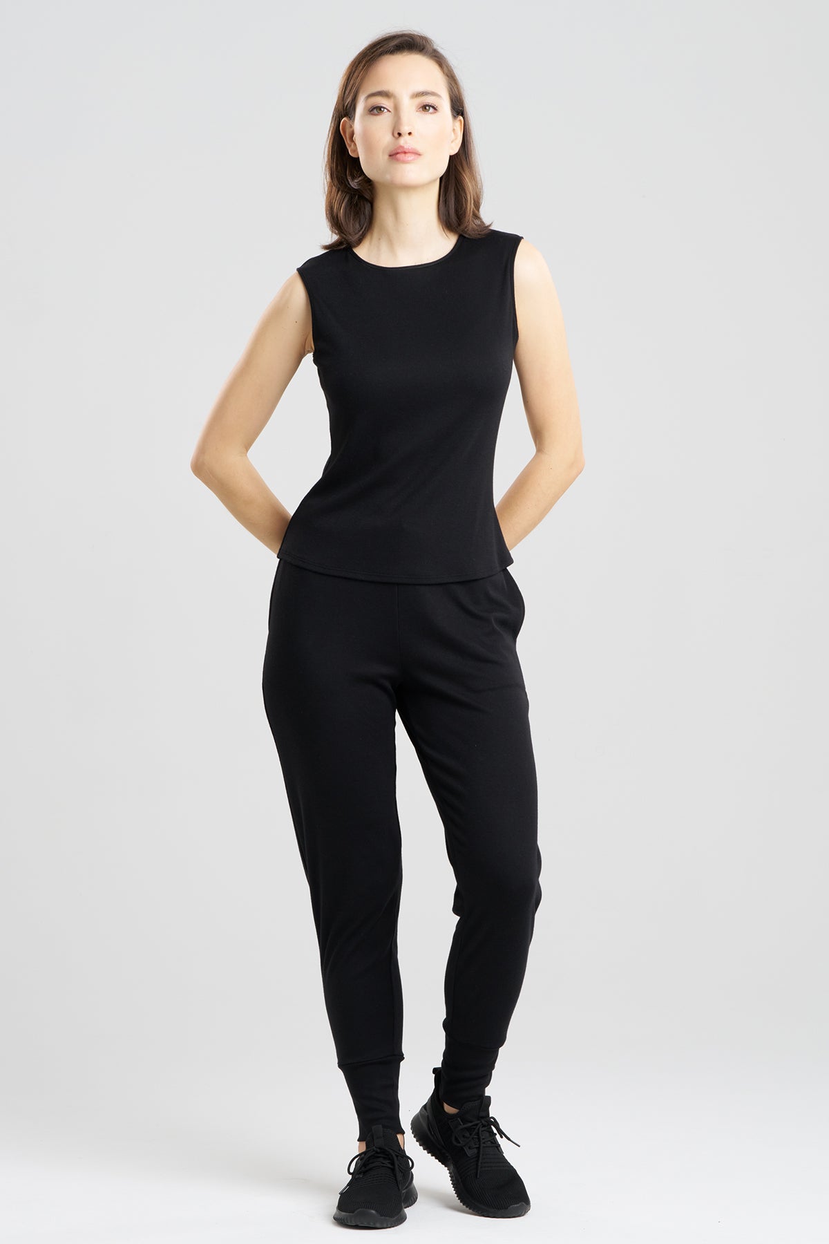 Jersey Essentials Shell Tank Black