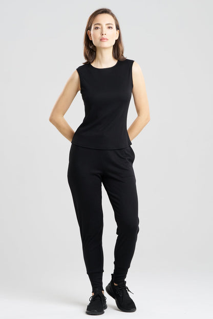 Jersey Essentials Shell Tank Black