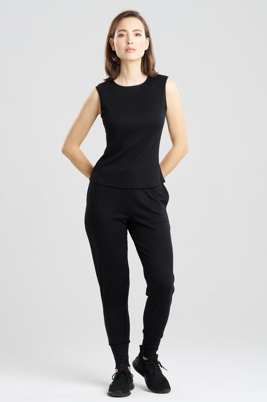 Jersey Essentials Shell Tank Black