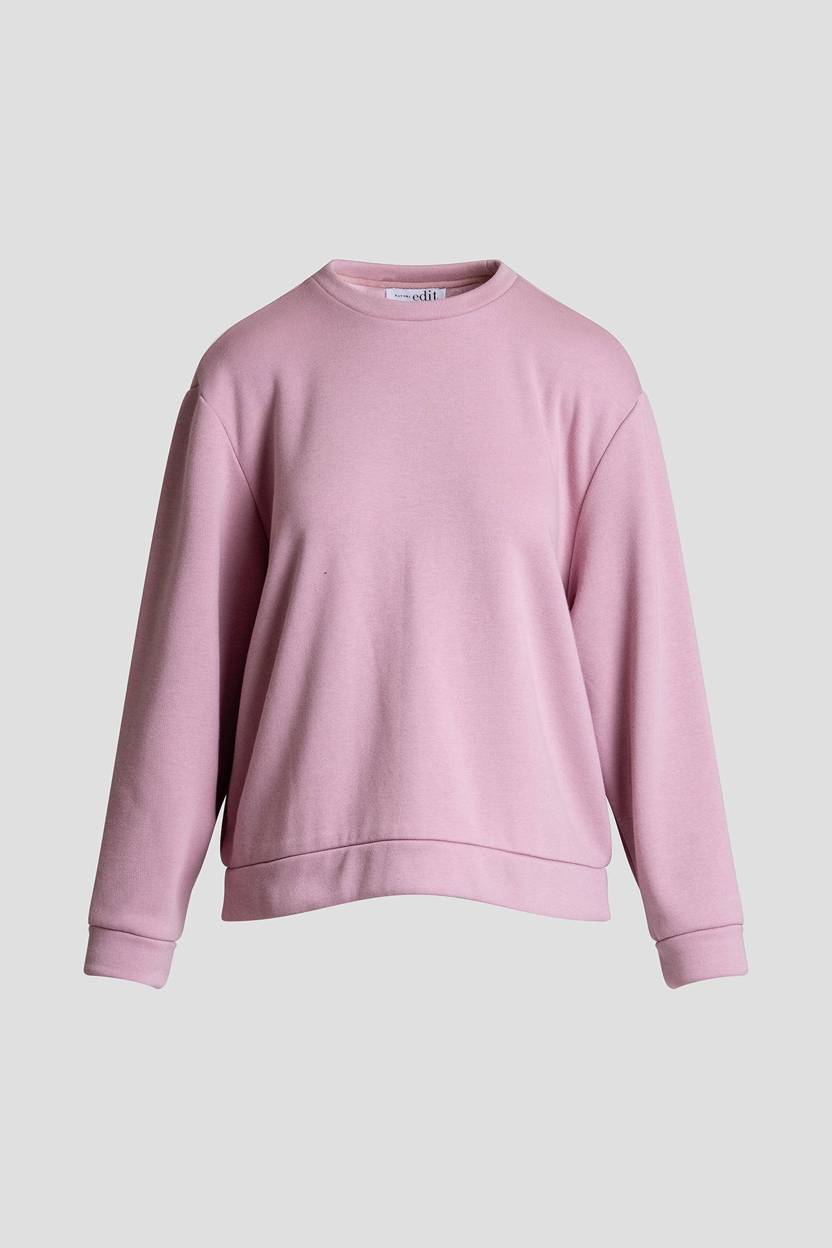 Nova Cozy Brushed Knit Everywhere Crew Neck Top Rose Quartz
