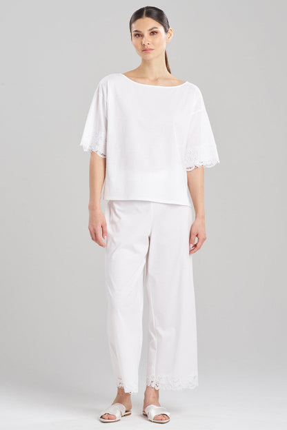 Buy Bliss Harmony Lace Applique T-Shirt in White Online White