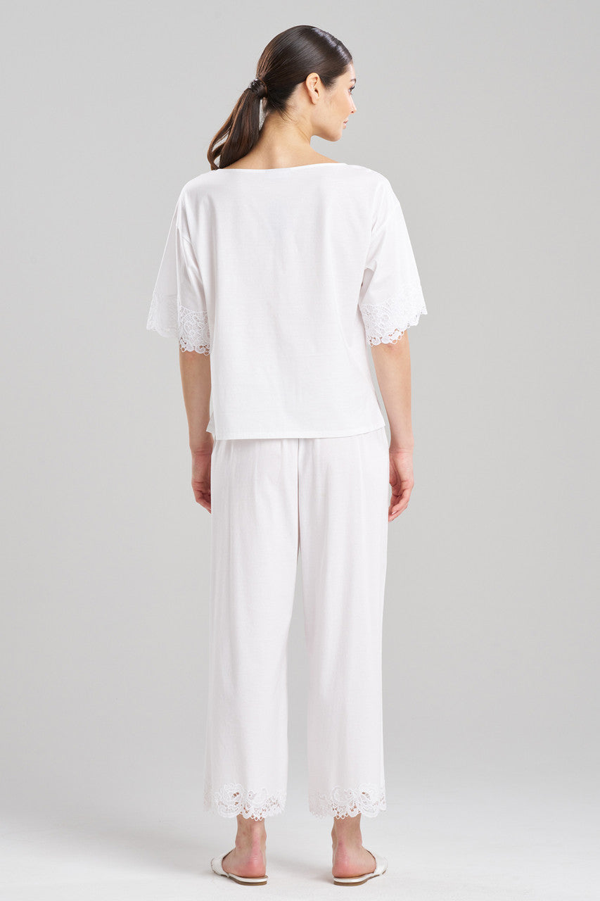 Buy Bliss Harmony Lace Applique T-Shirt in White Online White