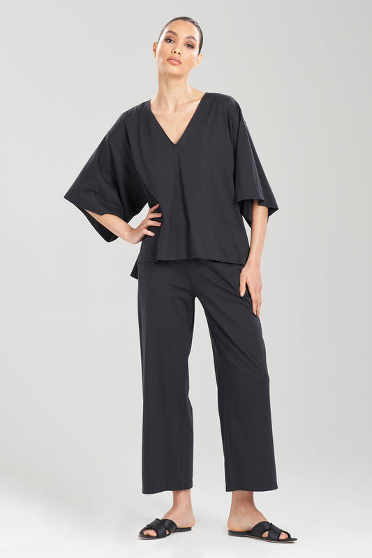 Buy Bliss Essentials V-Neck Top in Black Online Black