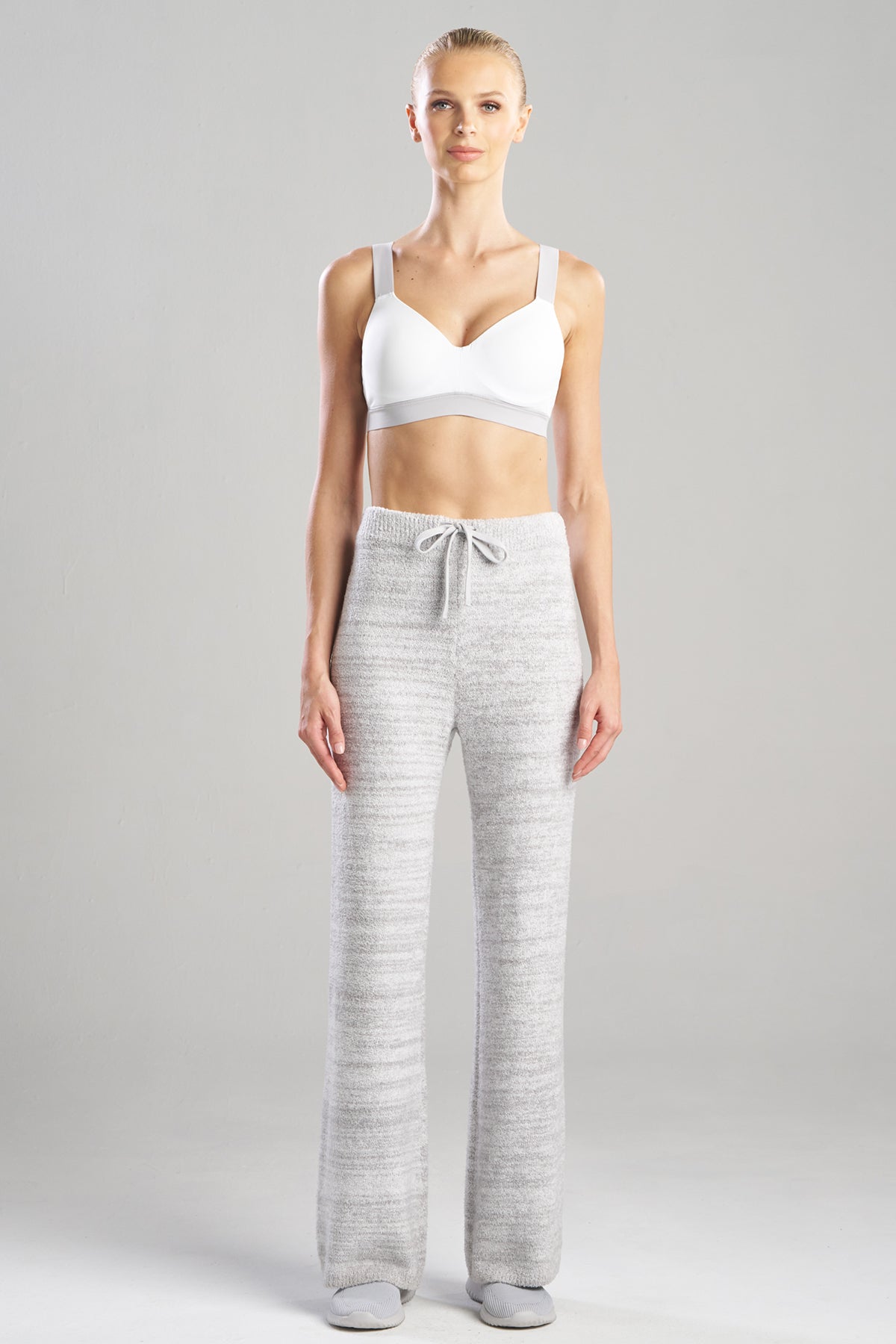 Luna Mellow Flare Pants Light Heather Grey